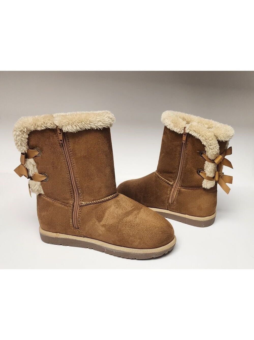 Hot Cakes Girls' ELLOREE Boots 237199 Tan With Bows Size 4M